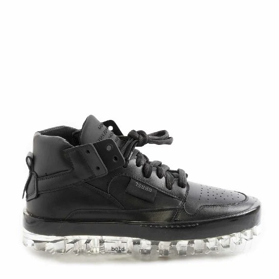 Sneakers BOLD total black da uomo con suola cristal