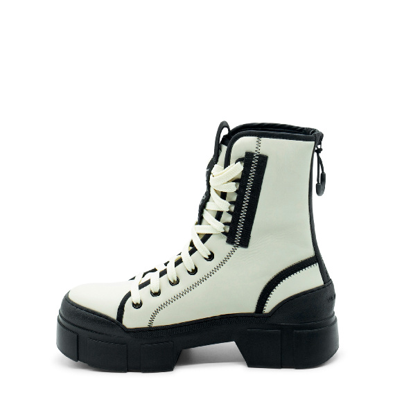 Roccia Bone Performance Fabric Combat Boots