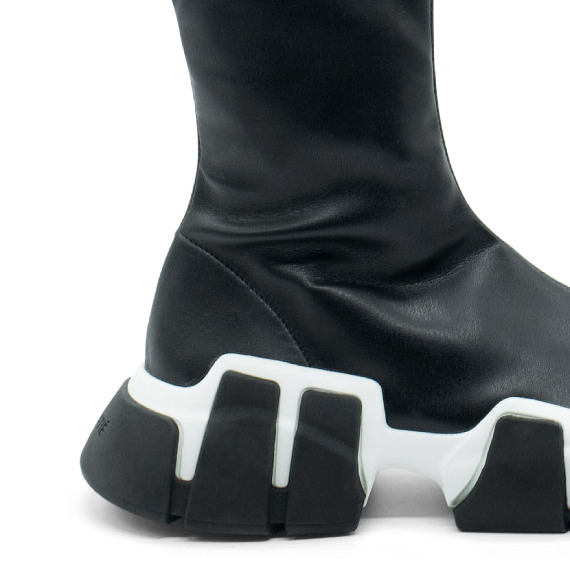 Mano Black Low Tubular Boots