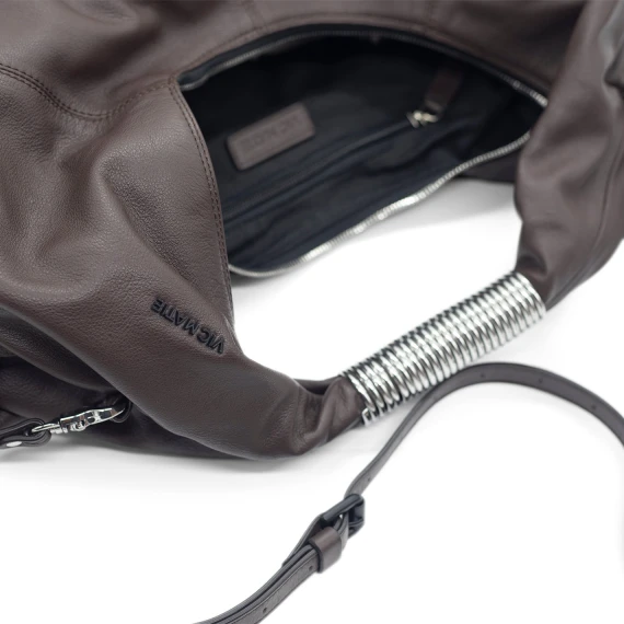 Hope<br/>Dark brown hobo bag  
