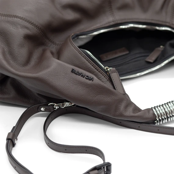Hope<br/>Dark brown hobo bag  