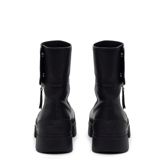 V14 Roccia – Black biker ankle boot  