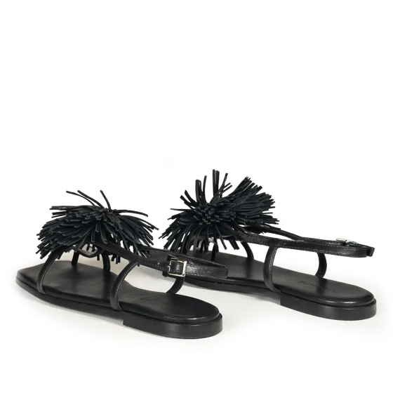G42_Square open<br>Thong sandal black