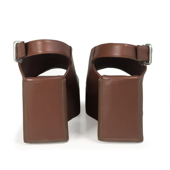 K10_Block<br>Wedge sandal ebony