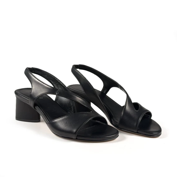 K16_Drop<br>Sandal in nappa leather black
