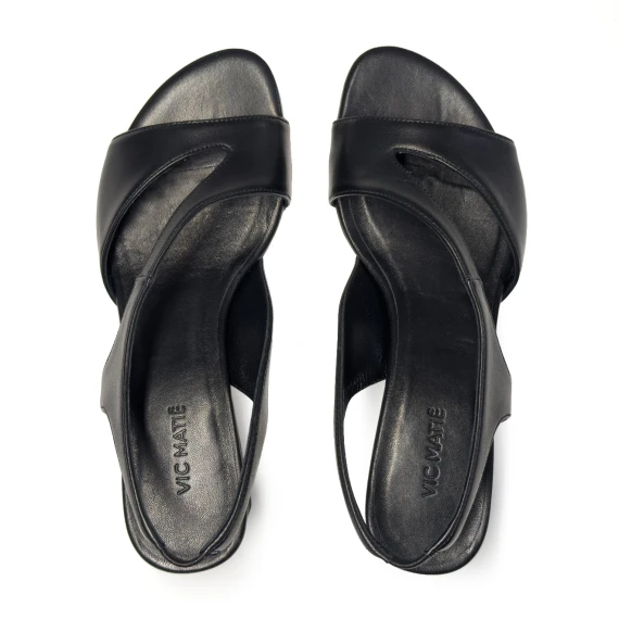 K16_Drop<br>Sandal in nappa leather black