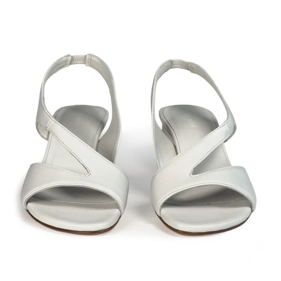 K16_Drop<br>Sandal in nappa leather white