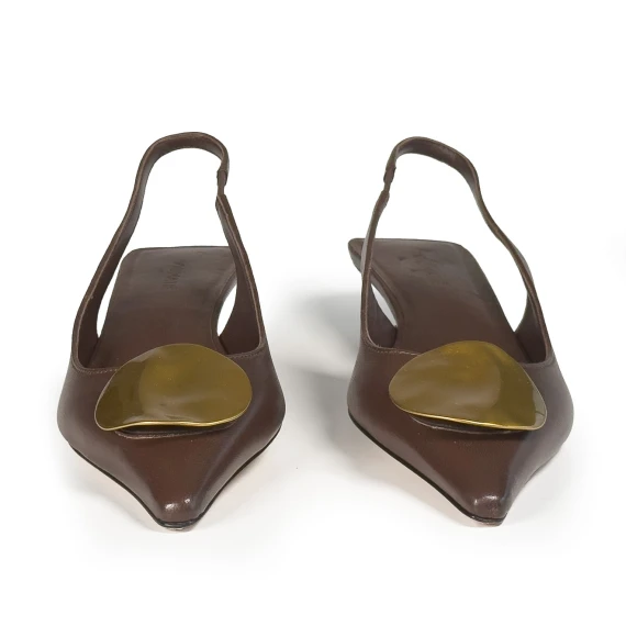 K20_Kitty<br>Chanel slingback brown