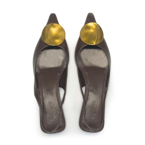 K20_Kitty<br>Chanel slingback brown